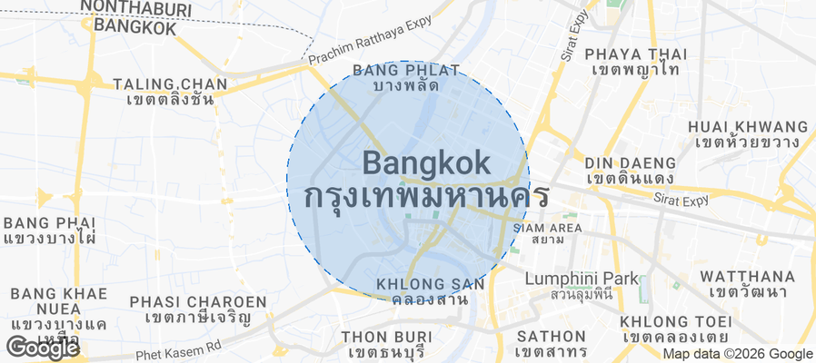 Phra Nakhon Airbnb map